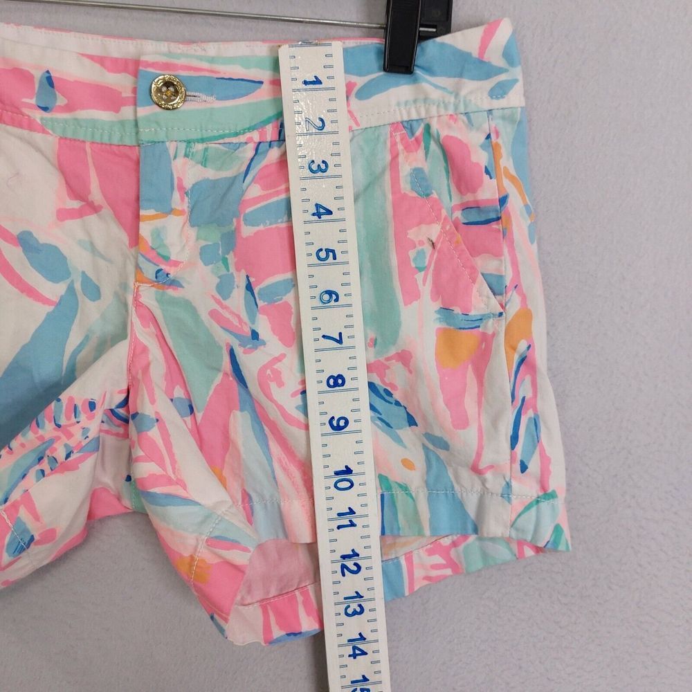 Lilly Pulitzer The Callahan Chino Short‎ Womens Size 4 Flat Cuffed Art Floral - Picture 9 of 10